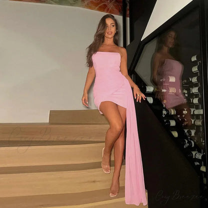 Streamer Mesh Elegant Mini Vacation Dress vacationdress-250223