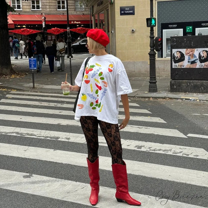 Street Dark Minimalist Emblem Print Tee t-shirt-250223