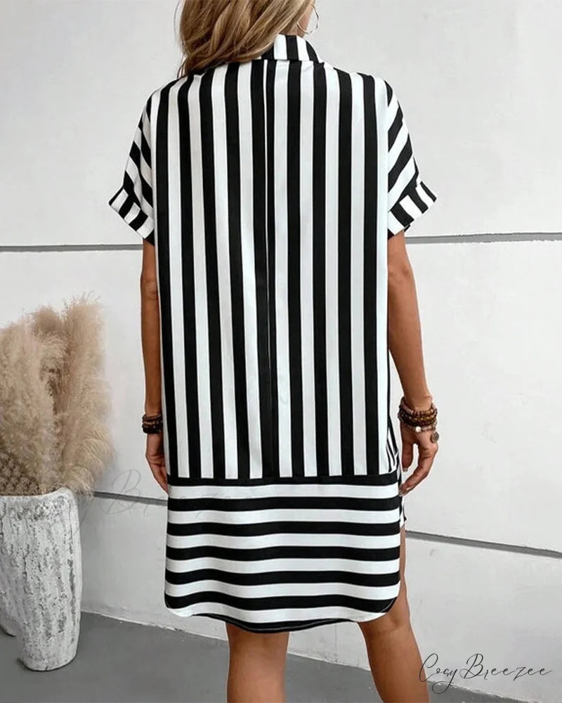 Stripe Print Dress