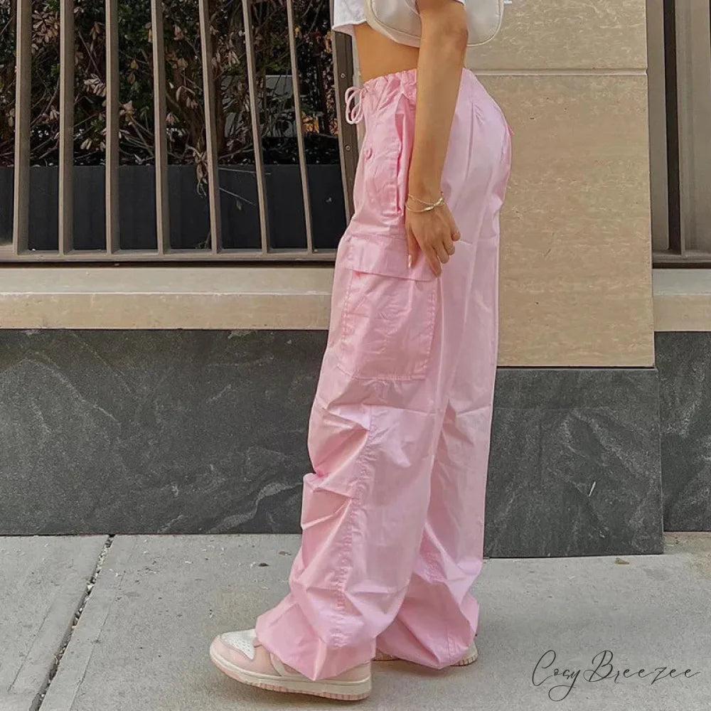 Stripe Pull-Tie Spacious Casual Sweatpant Pant pant-250223