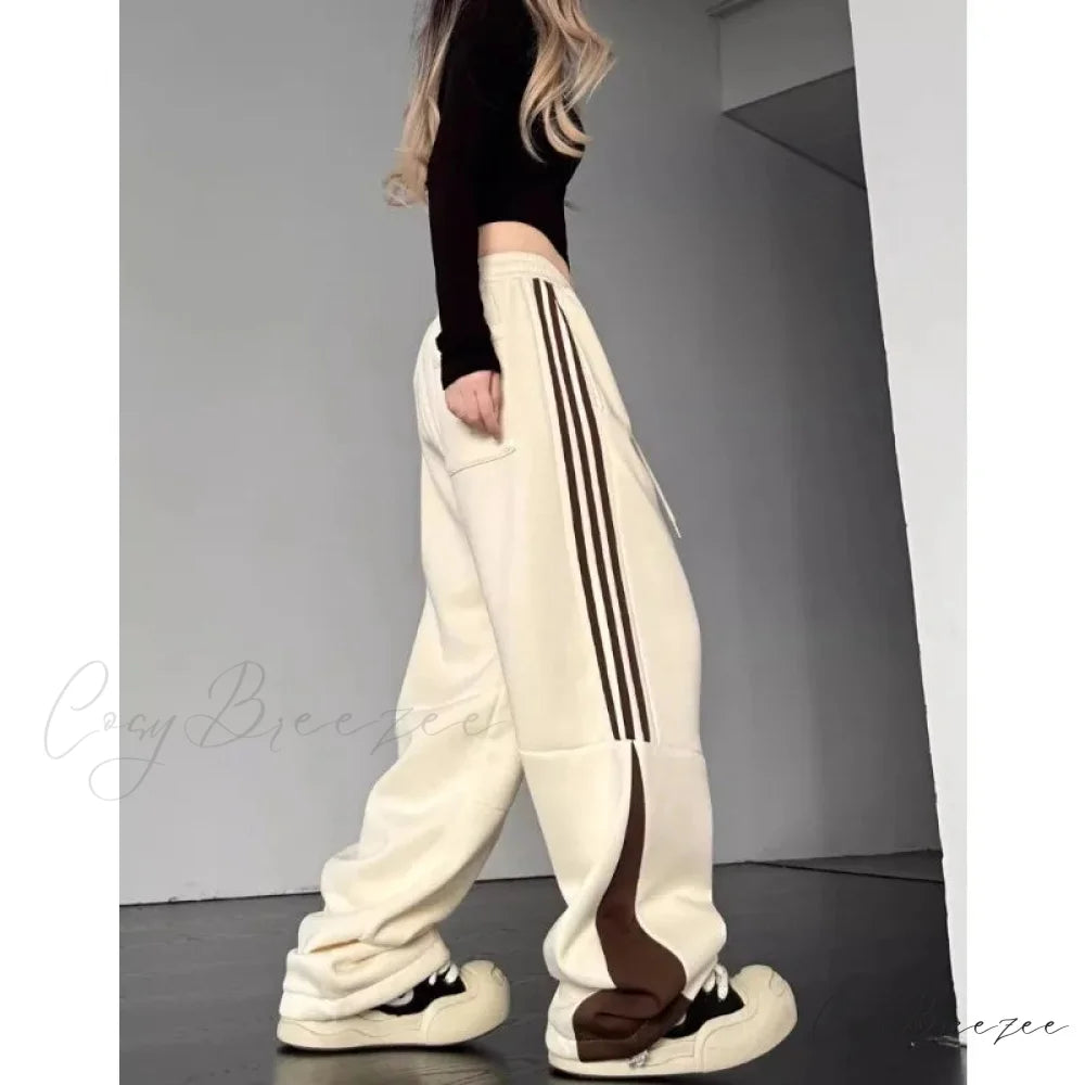 Striped Cargo Sweatpants Casual Pants pants-241228