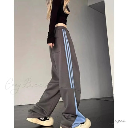 Striped Cargo Sweatpants Casual Pants pants-241228