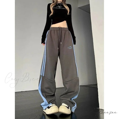 Striped Cargo Sweatpants Casual Pants pants-241228