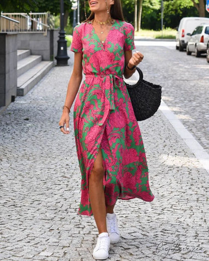 Striped Print Dress