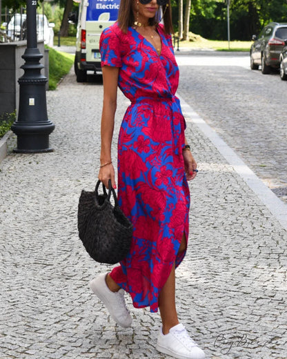 Striped Print Dress