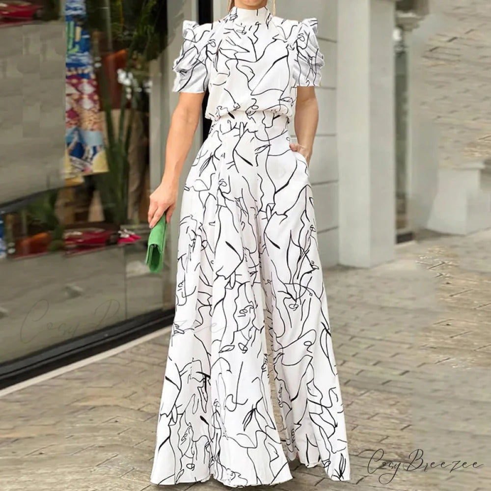 Striped Stand Collar Streetwear Dress for Party and Work