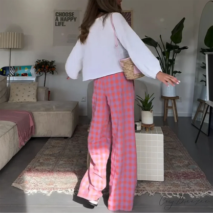 Striped Summer Laid-Back Drawstring Pant pant-250223