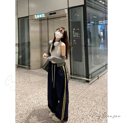 Striped Vintage Wide Leg Pants pants-241228