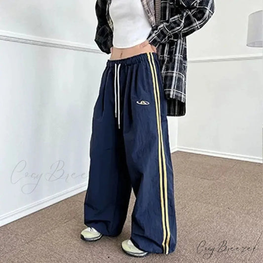 Striped Vintage Y2K Women Sweatpants Pants pants-241228