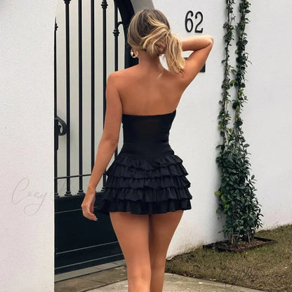Studded Belted Flowy Gown Holiday Dress vacationdress-250223