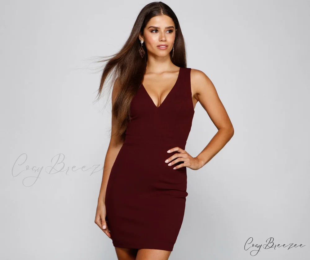 Stunning Babe Stylish Sleeveless Mini Dress