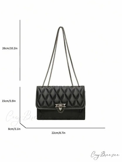 Stylish Diamond Grid Crossbody shoulder-250126