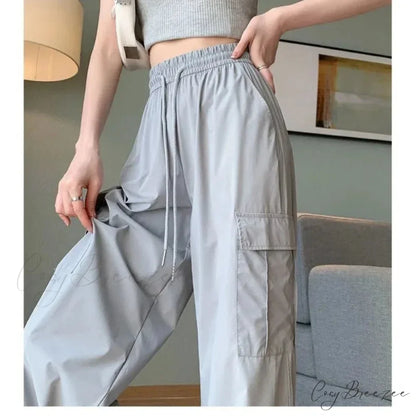 Stylish High Waist Cargo Pants pants-241228