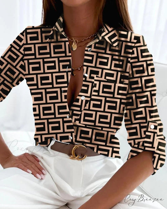 Stylish Katniss Blouse Sienna / S