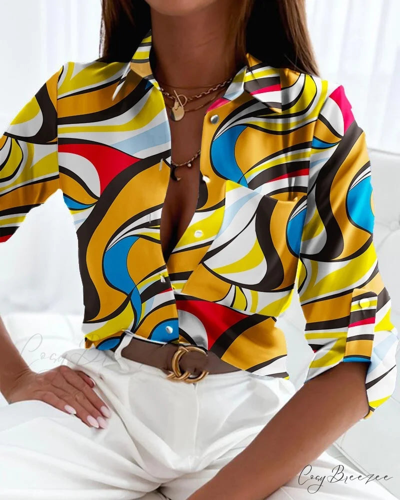 Stylish Katniss Blouse Yellow / S