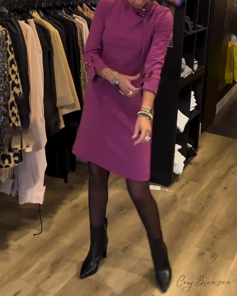 Stylish Round Neck Dress