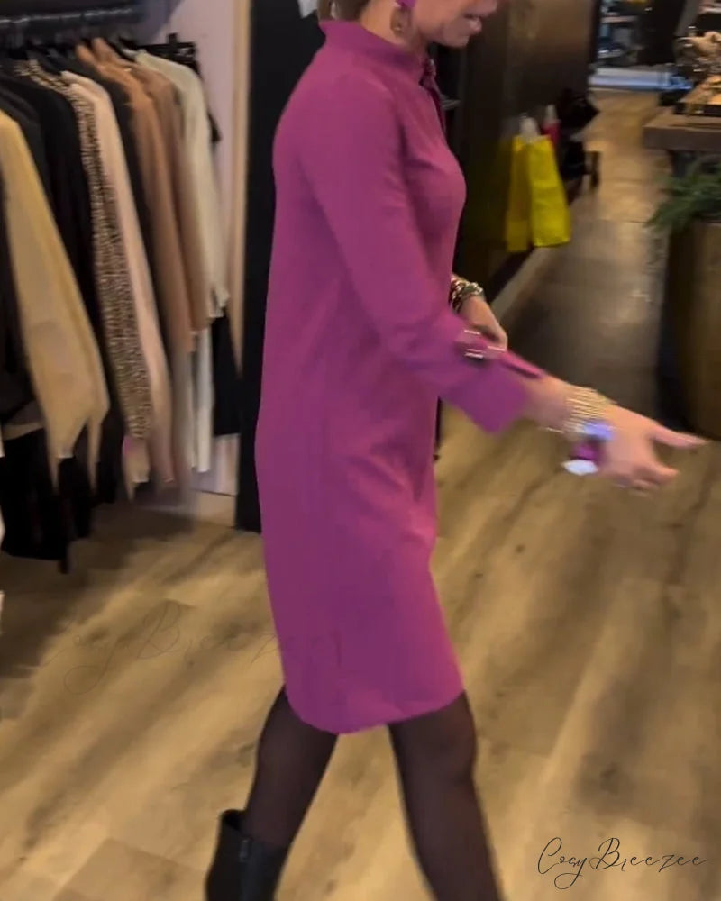 Stylish Round Neck Dress