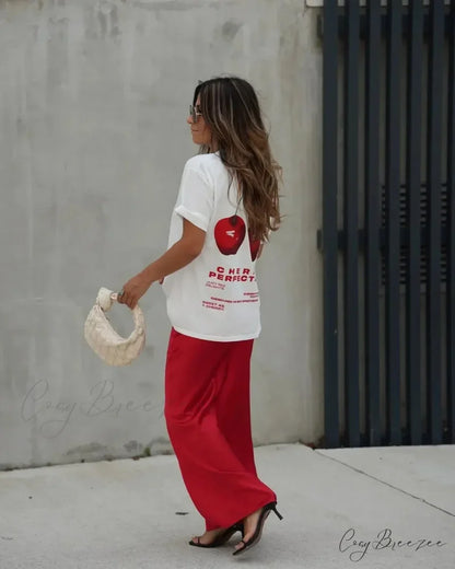 Summer Cherry Print Tee t-shirt-250223