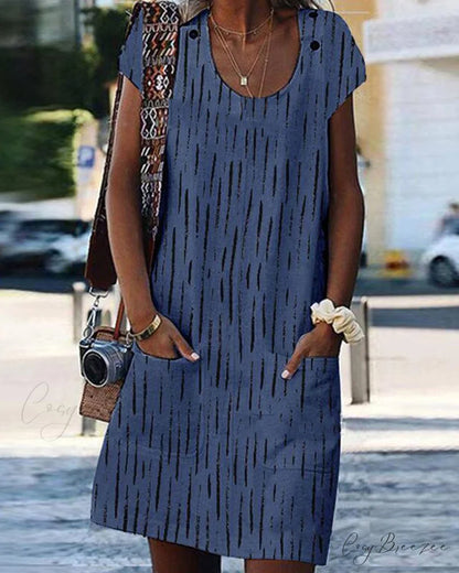 Summer dress - pockets included Blue / S