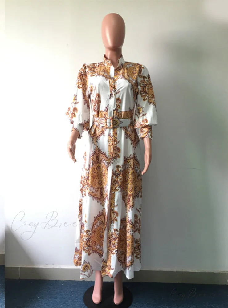 Summer Dress with Smocked Detail and Big Swing Hem