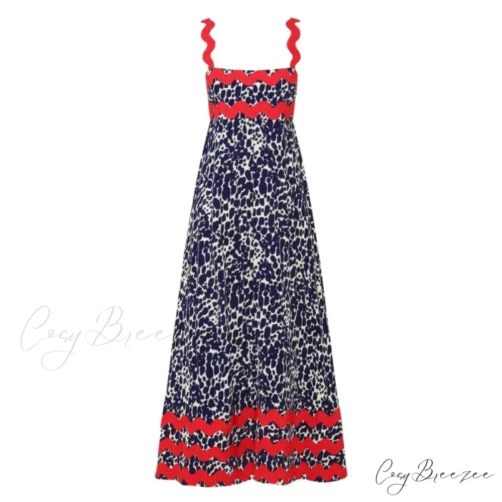 Summer Holiday Elegant Vintage Sling Long Maxi Boho Dress