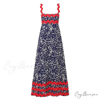 Summer Holiday Elegant Vintage Sling Long Maxi Boho Dress