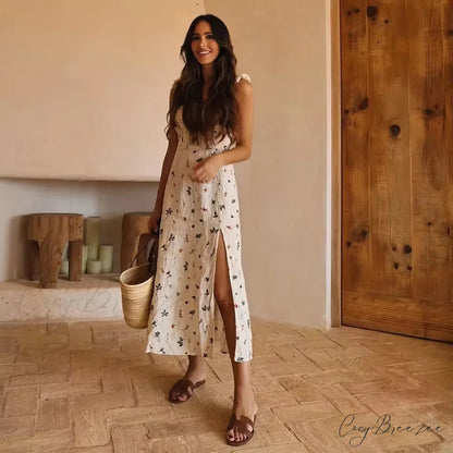 Summer Sexy Backless Sleeveless Long Dress bohodress-250126