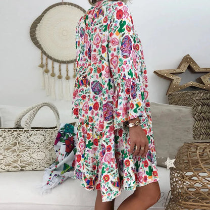 Summer Y2k Ladies Loose Bohemian Short Women’s Boho Dress