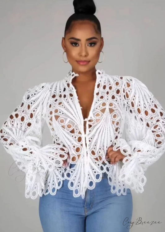 Suzanna Lace Top White / S