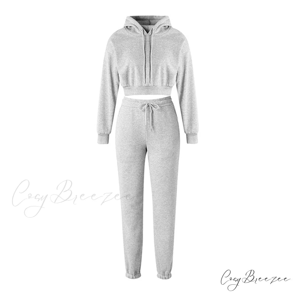 Sweatpants Tracksuit Women’s Hoodies and Winter Fashion Set