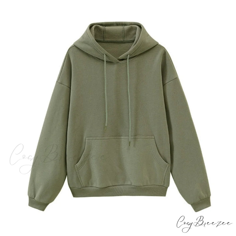 Sweatshirts Jackets Womens Winter Hooded Hoodies Fleece Oversize Solid Tracksuits Unisex Autumn Pullovers Couple army