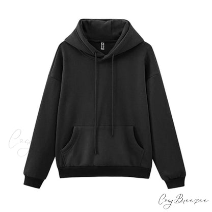Sweatshirts Jackets Womens Winter Hooded Hoodies Fleece Oversize Solid Tracksuits Unisex Autumn Pullovers Couple black