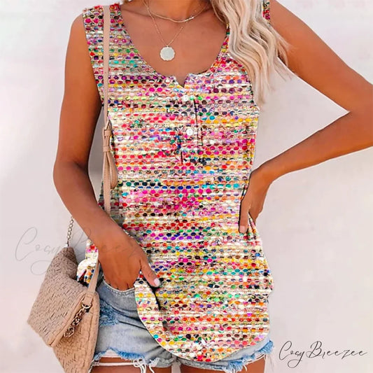 Tank Colourful Top Multicolor / S