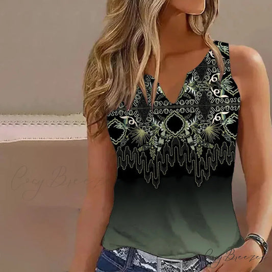 Tank Ethnic Top Multicolor / S