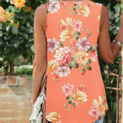 Tank Patchwork Flowered Top