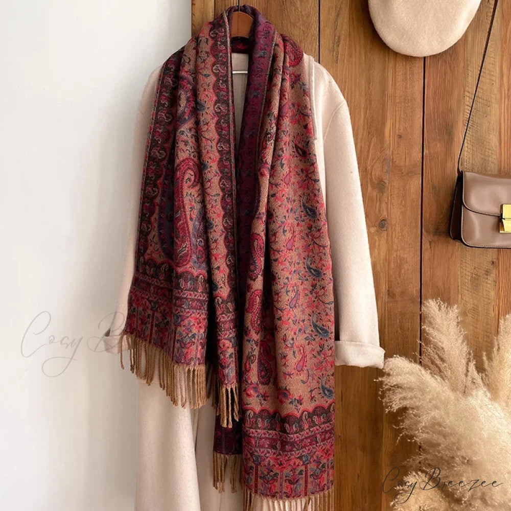 Tassel Blanket Cashmere Pashmina Scarf scarf-241228