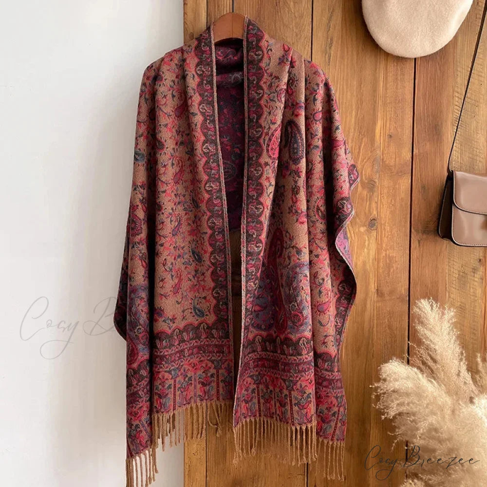 Tassel Blanket Cashmere Pashmina Scarf scarf-241228