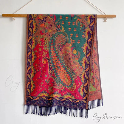 Tassel Blanket Cashmere Pashmina Scarf Color11 scarf-241228
