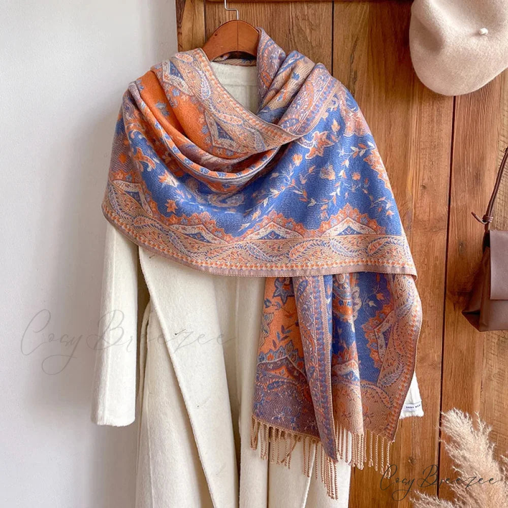 Tassel Blanket Cashmere Pashmina Scarf Color13 scarf-241228