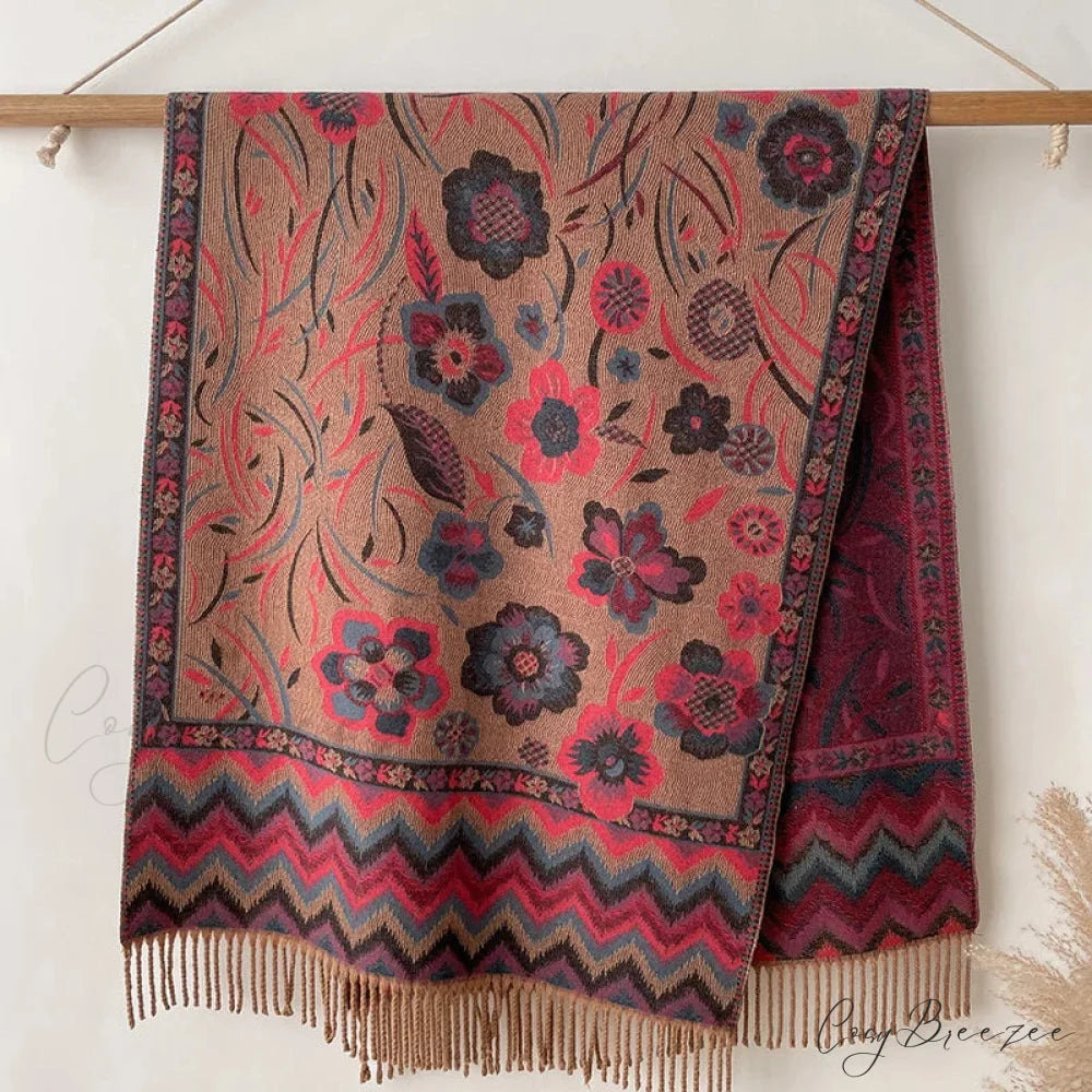 Tassel Blanket Cashmere Pashmina Scarf Color16 scarf-241228