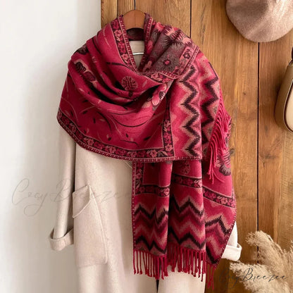 Tassel Blanket Cashmere Pashmina Scarf Color17 scarf-241228