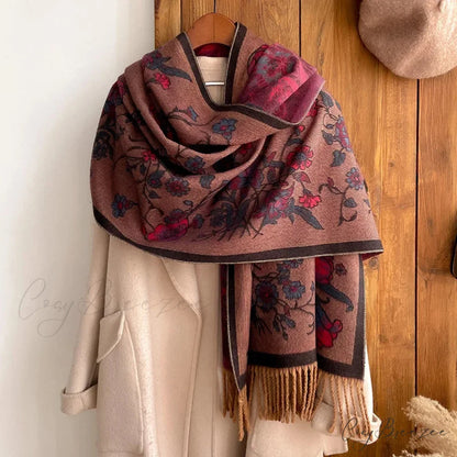 Tassel Blanket Cashmere Pashmina Scarf Color20 scarf-241228