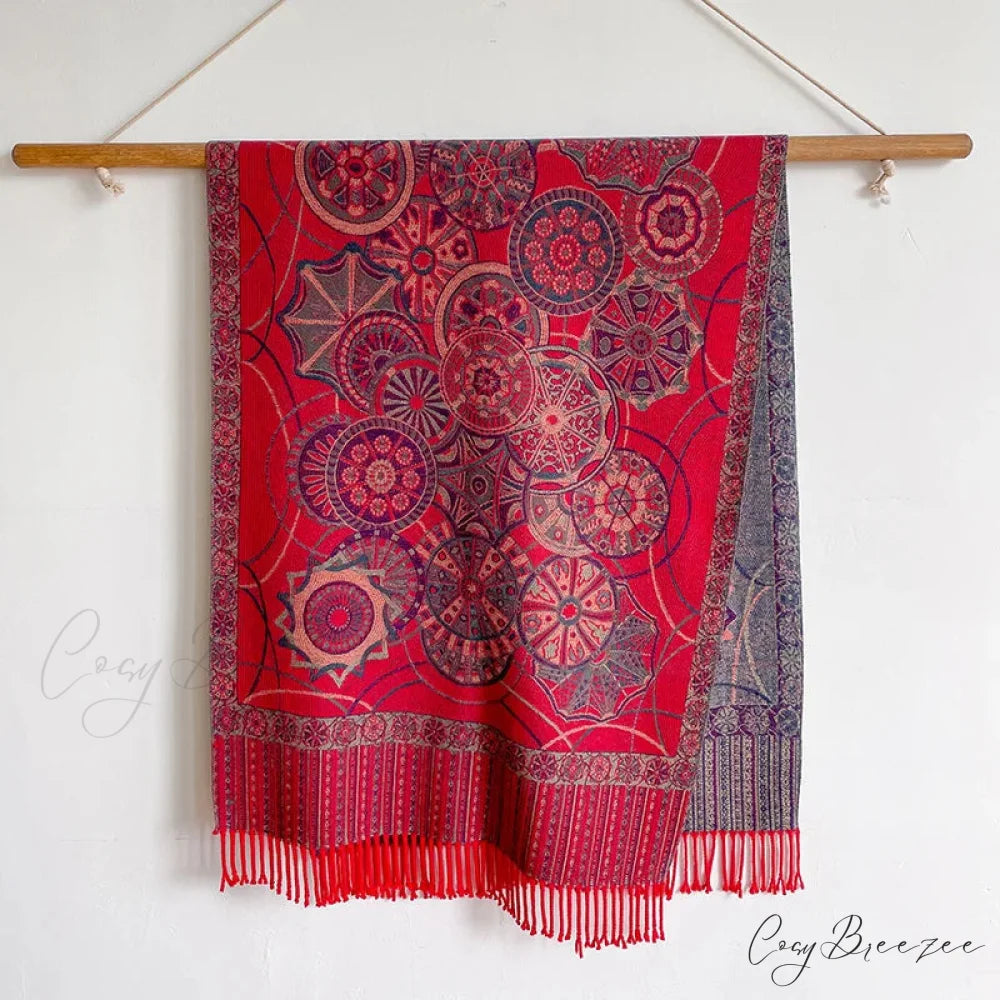 Tassel Blanket Cashmere Pashmina Scarf Color21 scarf-241228