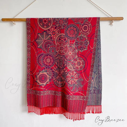 Tassel Blanket Cashmere Pashmina Scarf Color21 scarf-241228