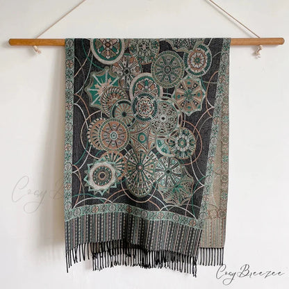 Tassel Blanket Cashmere Pashmina Scarf Color22 scarf-241228