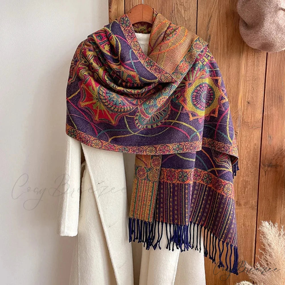 Tassel Blanket Cashmere Pashmina Scarf Color23 scarf-241228