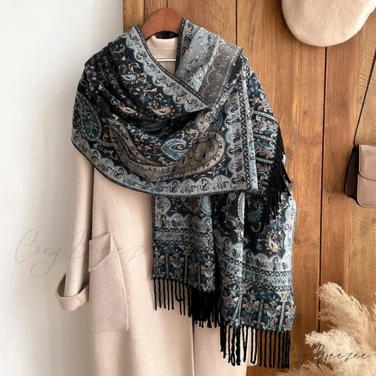 Tassel Blanket Cashmere Pashmina Scarf Color3 scarf-241228