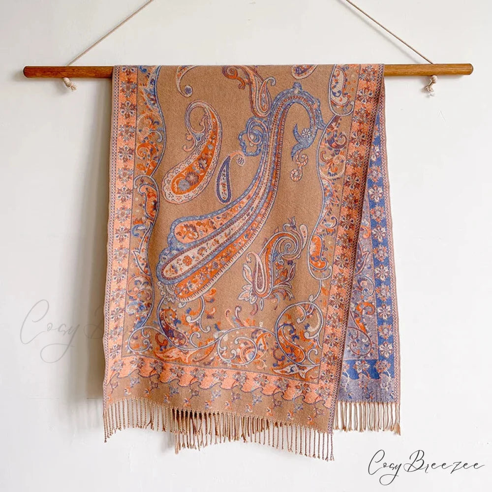 Tassel Blanket Cashmere Pashmina Scarf Color6 scarf-241228