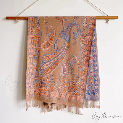 Tassel Blanket Cashmere Pashmina Scarf Color6 scarf-241228