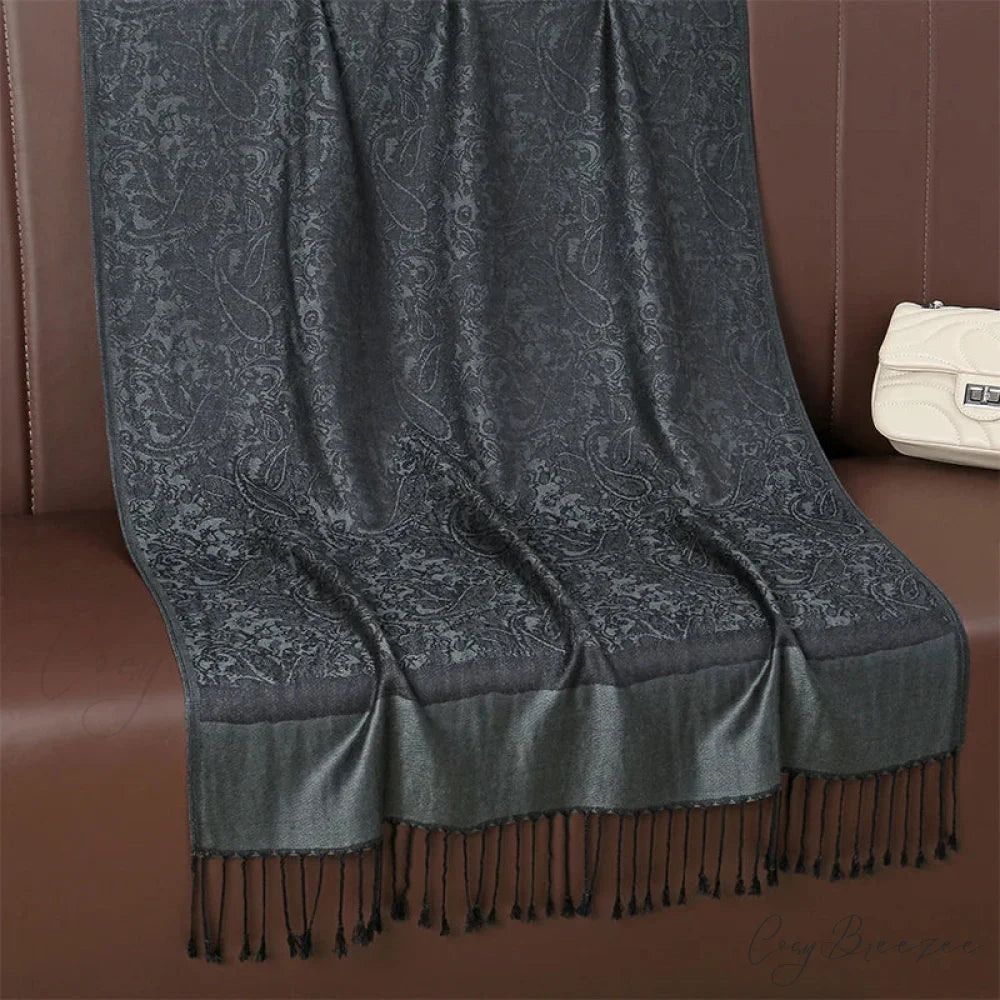 Tassel Blanket Design Pashmina Scarf scarf-241228